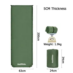 NATUREHIKE D03 : Matelas de camping autogonflant confortable
